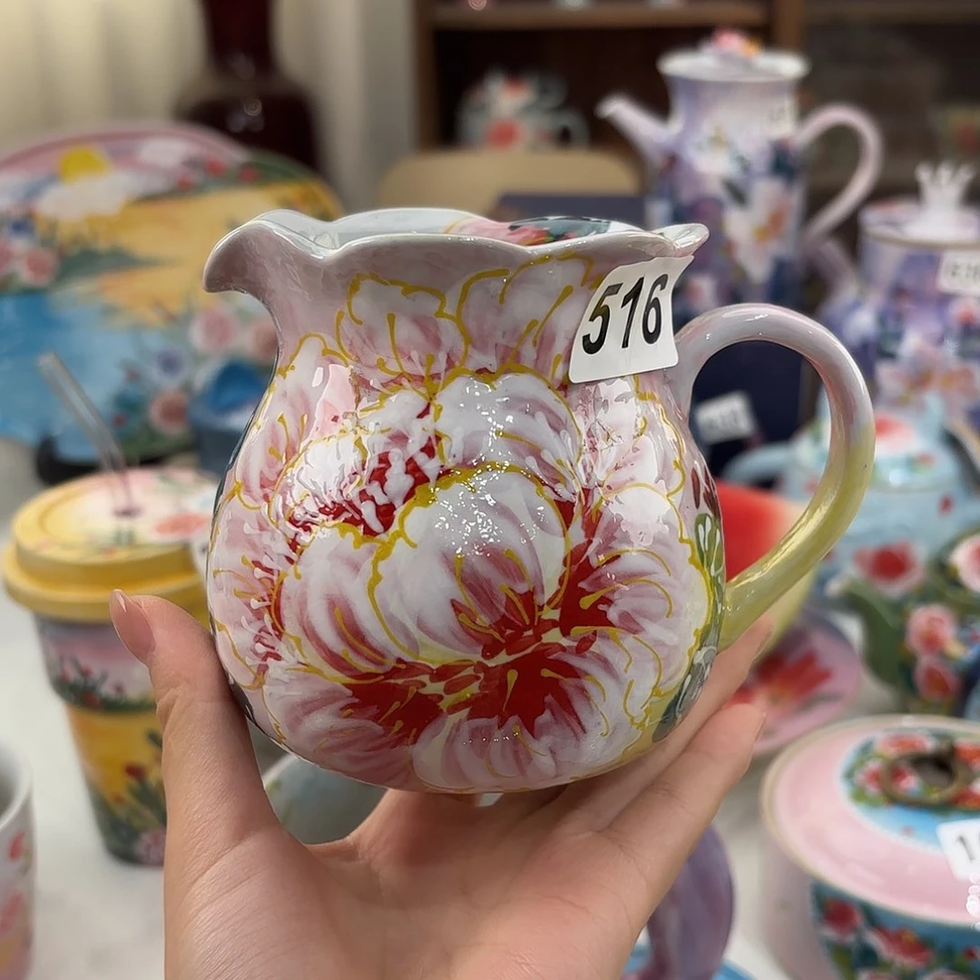 景德镇手绘高温釉下彩陶瓷茶具