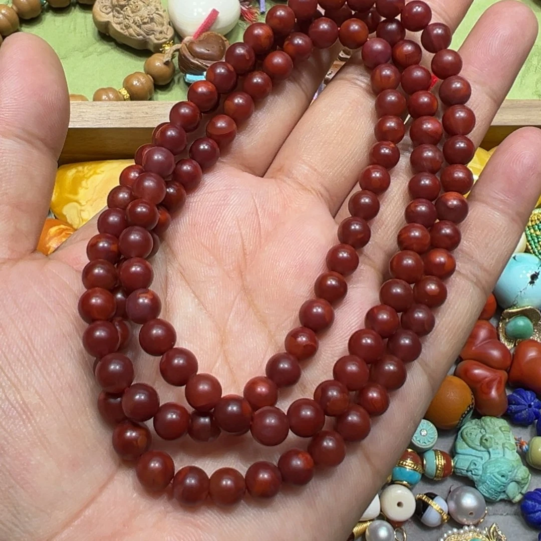 南红玛瑙未镶嵌颈饰