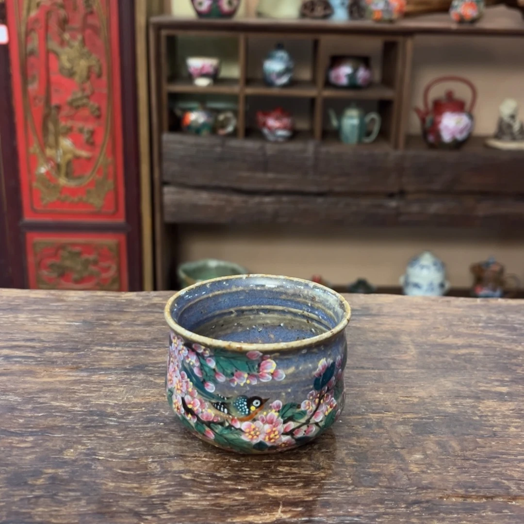 柴烧手工手绘陶瓷