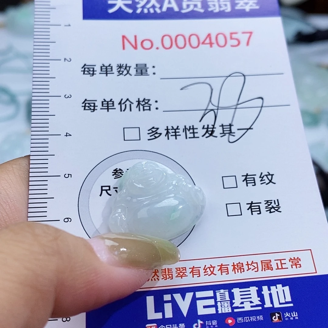 翡翠未镶嵌颈饰4057
