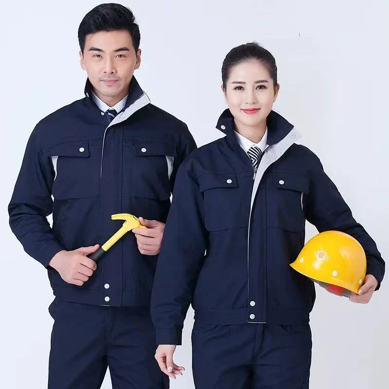 福利款清仓处理 春秋季长袖工作服套装男女士汽修工人厂服工装劳
