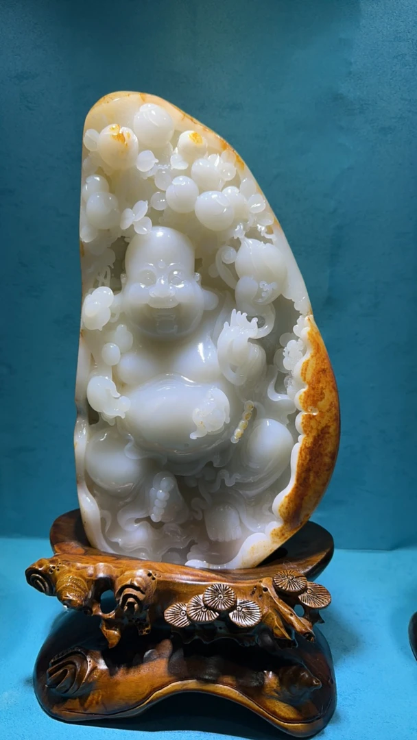 和田玉佛摆件精品