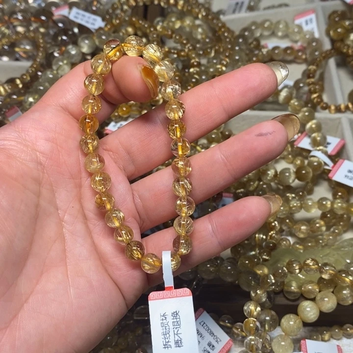 悦***.发晶手链未镶嵌天然钛晶