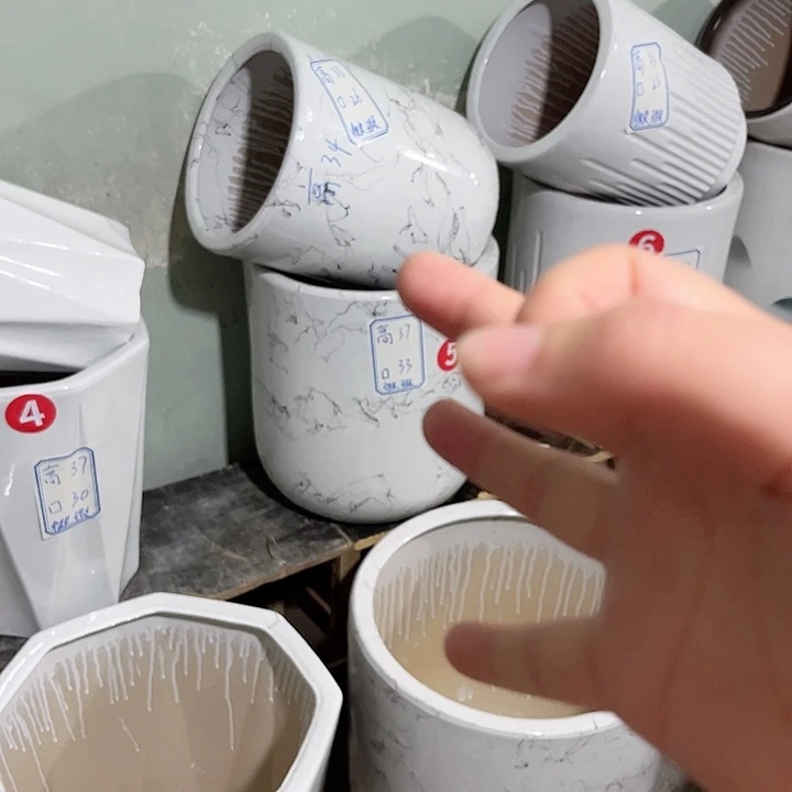 红陶陶瓷花盆默认微瑕