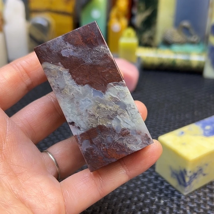 独***茶青田石印章石印章石