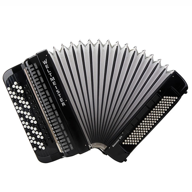 冠军手风琴120贝斯司四排簧成人专业演奏琴巴扬手风琴874
