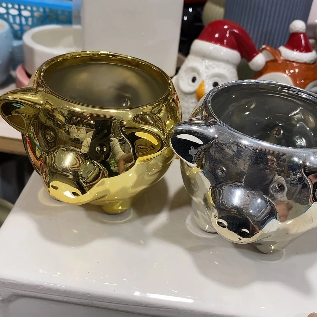 陶杯子陶盆有孔 瑕疵介意勿拍