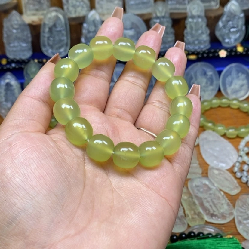 【闪购商品】蛇纹石玉颈饰未镶嵌草*牛