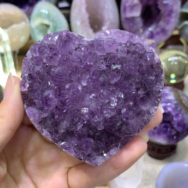 福利款爱心未镶嵌紫晶