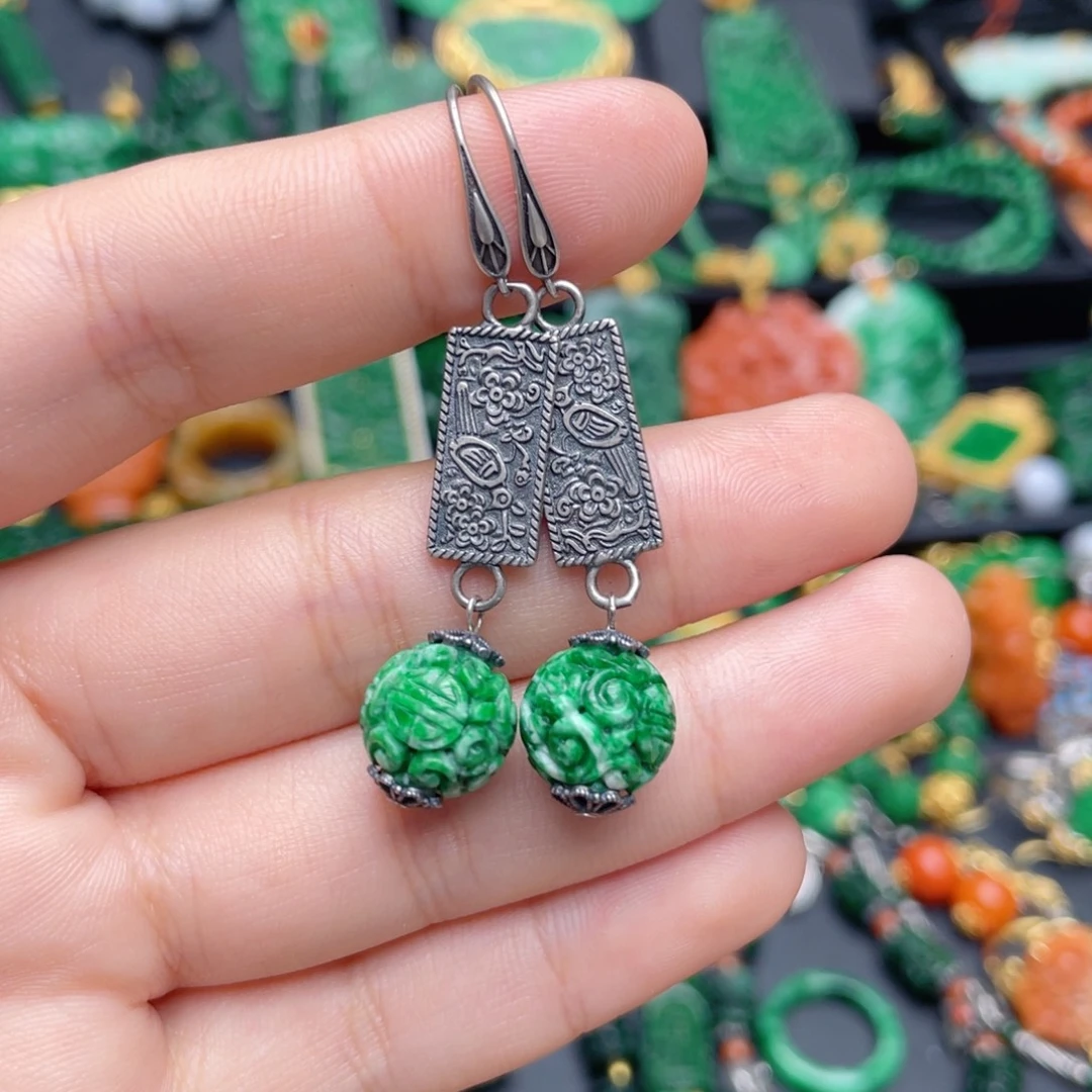 翡翠银S925镶嵌颈饰