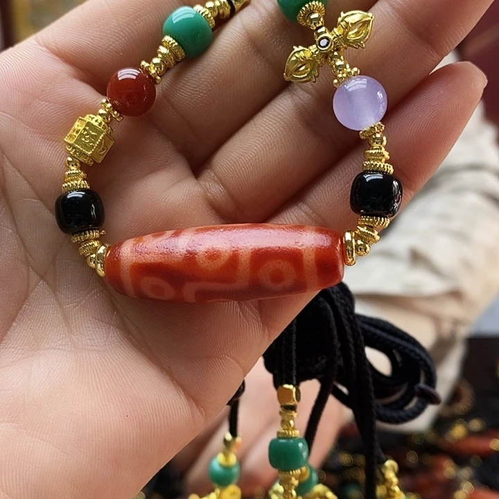 ****户玛瑙/玉髓合金颈饰