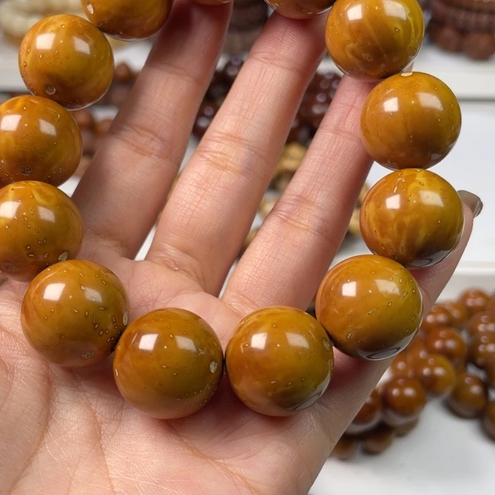 紫金鼠手串18尺寸练手瑕疵款（火焰纹）