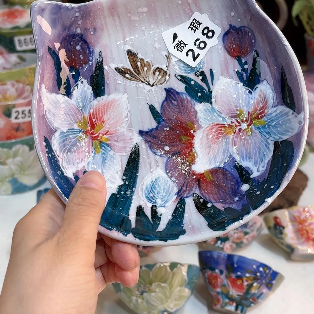 浪****景德镇手绘高温釉下彩陶瓷茶具