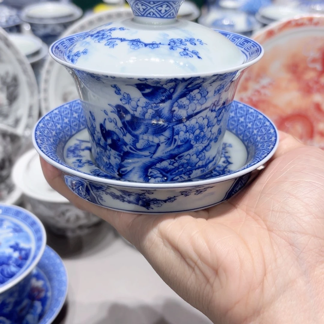 盖碗景德镇高温茶具