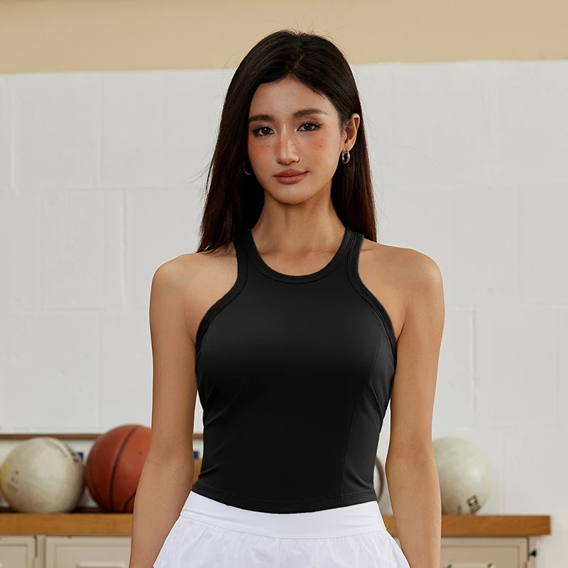 【超值购】DK2025运动工字背心小圆领百搭跑步健身训练瑜伽上衣8271