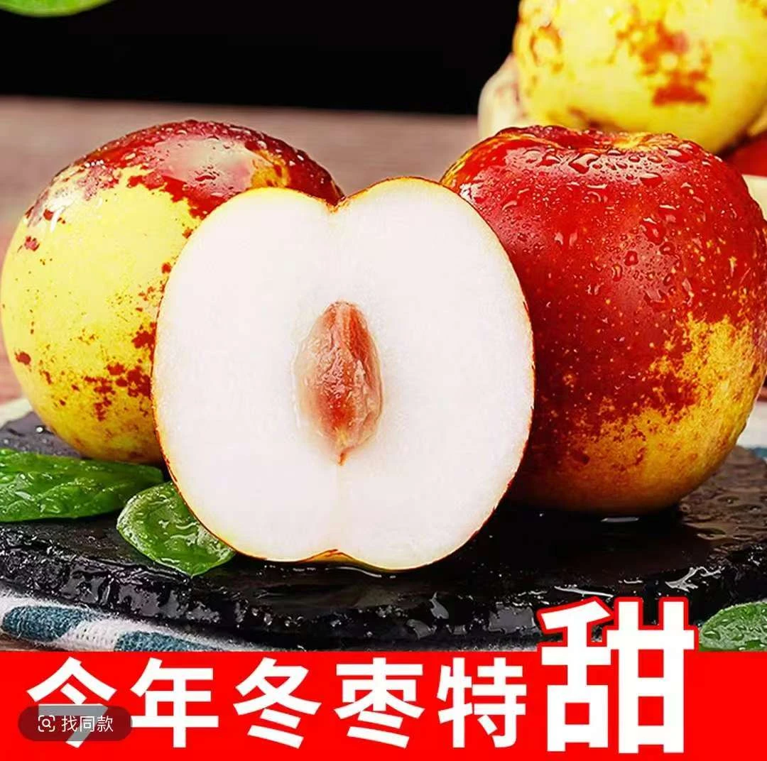 山东沾化脆甜冰糖冬枣现摘当季新鲜水果