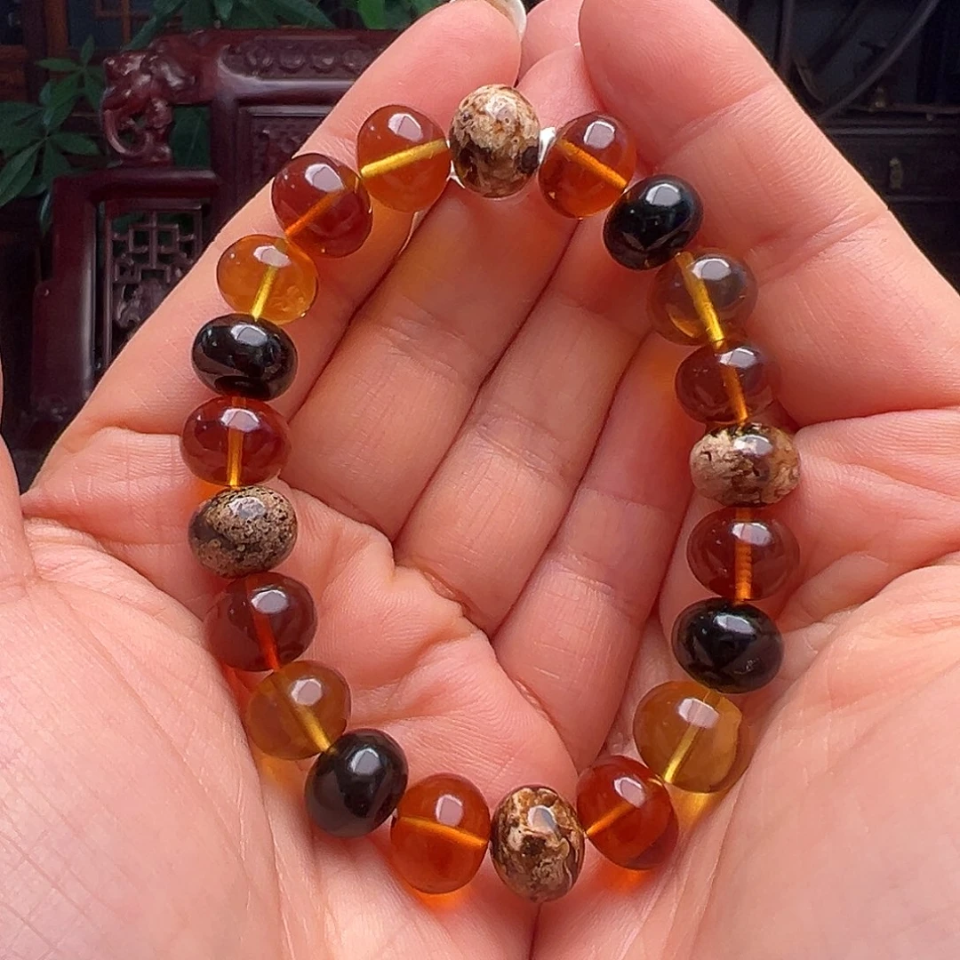 琥珀裸石未镶嵌抚顺琥珀10096。11m m