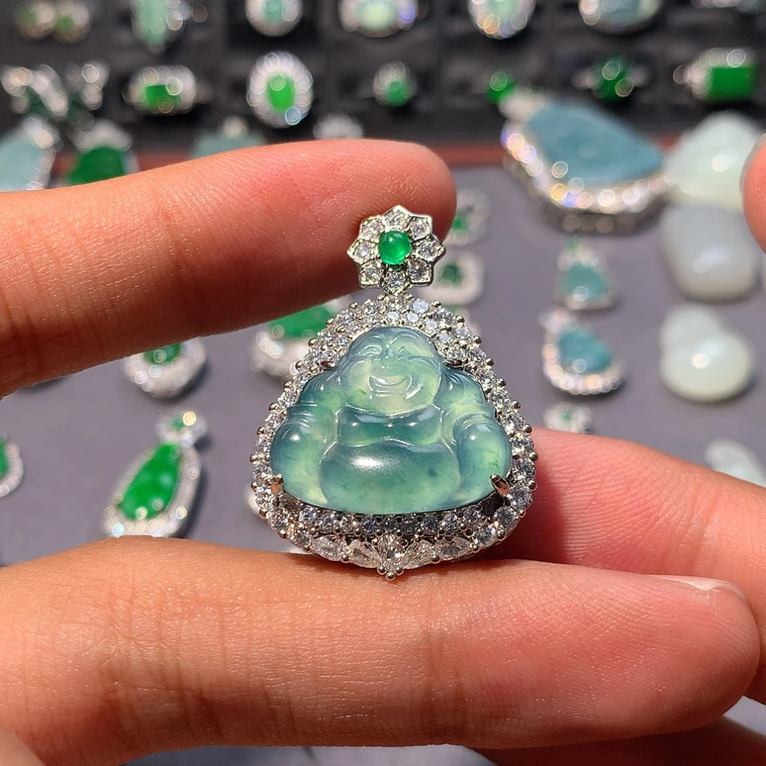 翡翠未镶嵌吊坠(不含链)