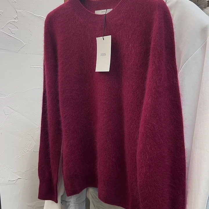今天新款 紫色毛衣