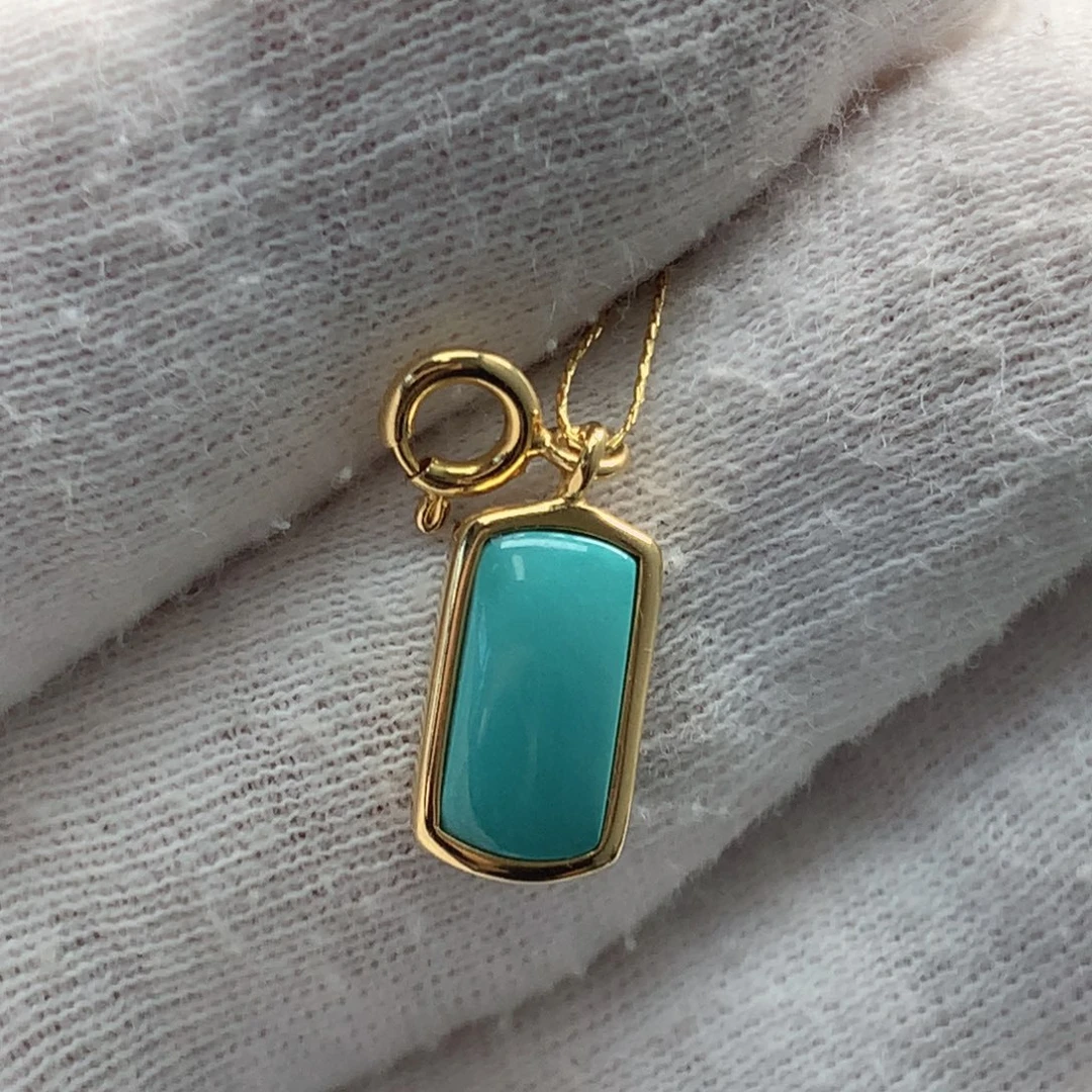 绿松石银S925镶嵌配饰