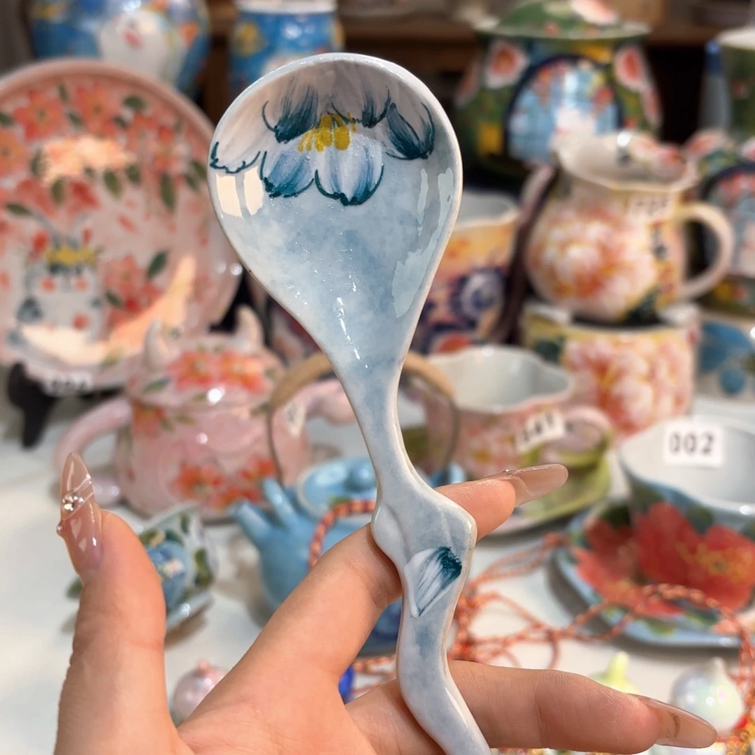 景德镇手绘高温釉下彩陶瓷茶具