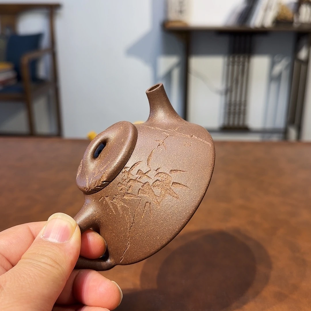 钱***多紫砂茶壶石瓢壶130cc