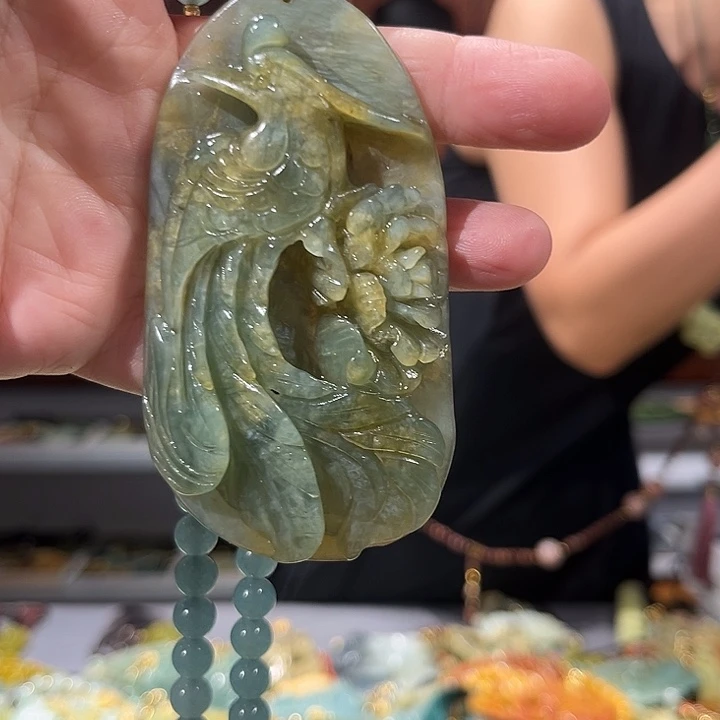 未镶嵌岫玉毛衣链