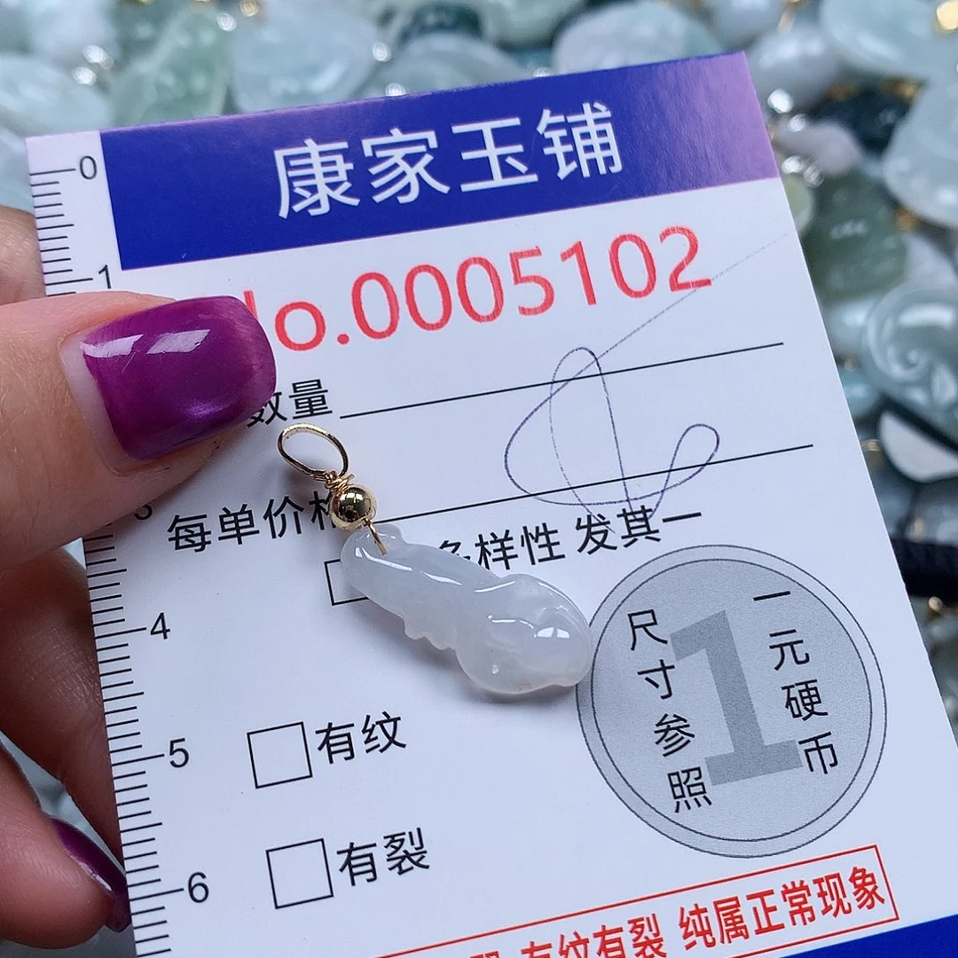 颈饰未镶嵌翡翠v