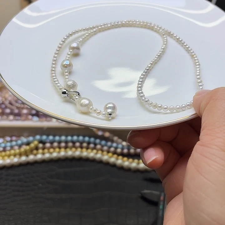 淡水珍珠合金耳饰