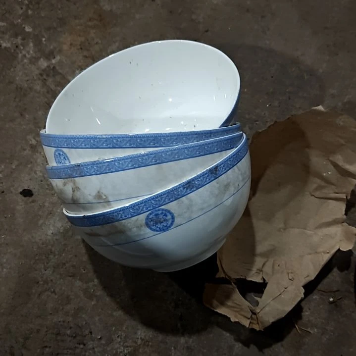 瓷片盘子碗茶壶啥都有