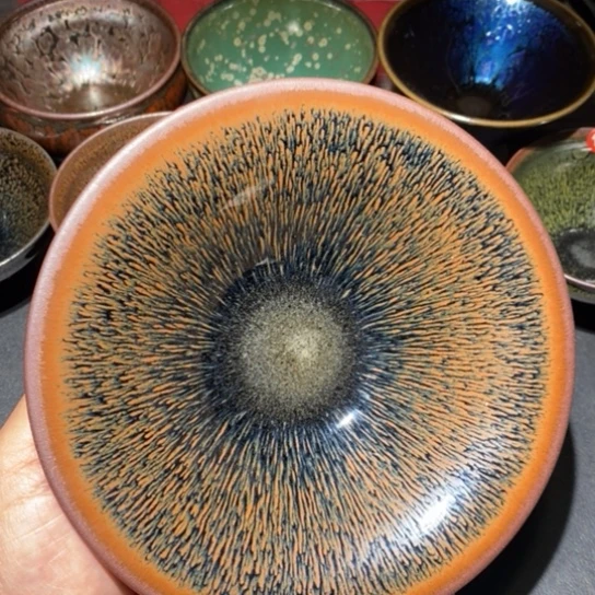 茶盏建盏主人杯茶壶盖碗品茗杯43