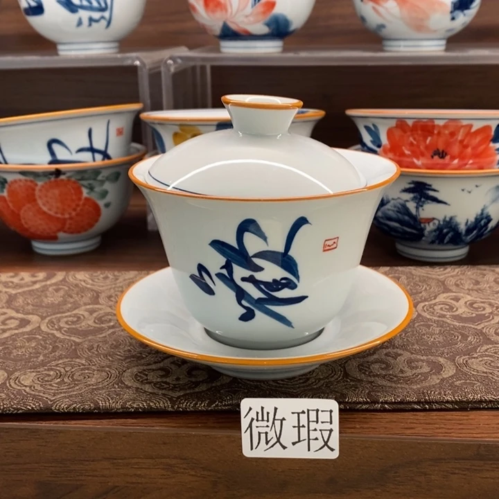 釉下老陶泥?***卿手工绘制