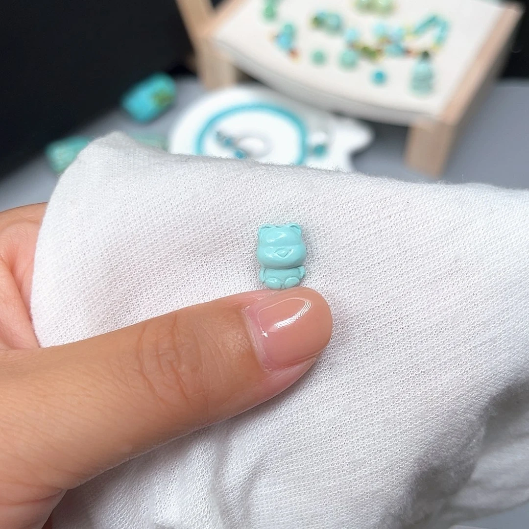 未镶嵌绿松石珠宝半成品