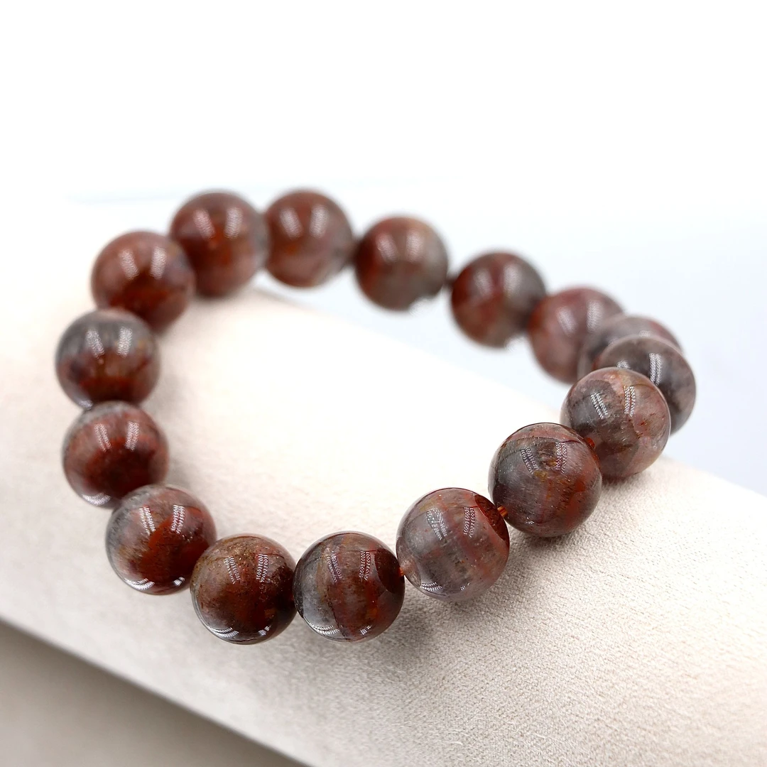 天然老矿油料三色极光23水晶手串S8151-尺寸可选-多样性发一