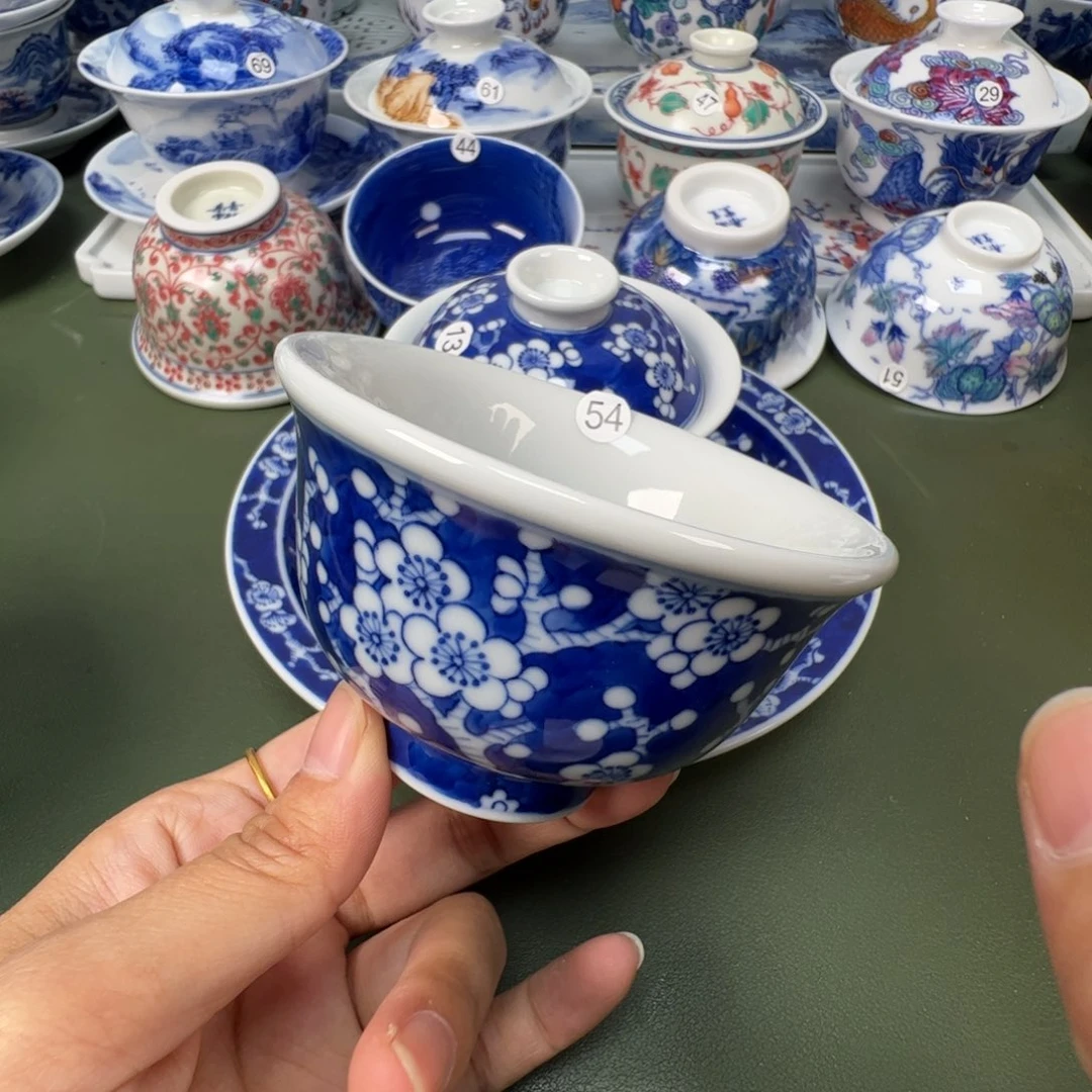 陶瓷景德镇纯手工纯手绘茶具木木54