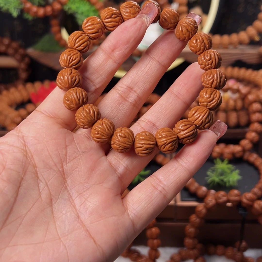 桃核手串13精品小金豆单圈