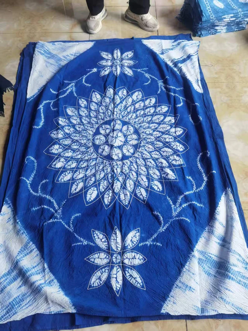 （再见时光）扎染休闲国风重工桌布