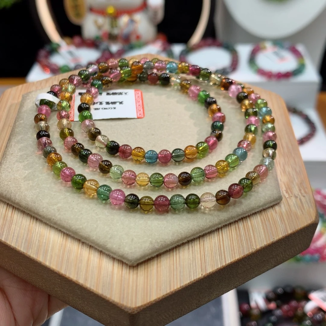 手链碧玺未镶嵌     4.3m。