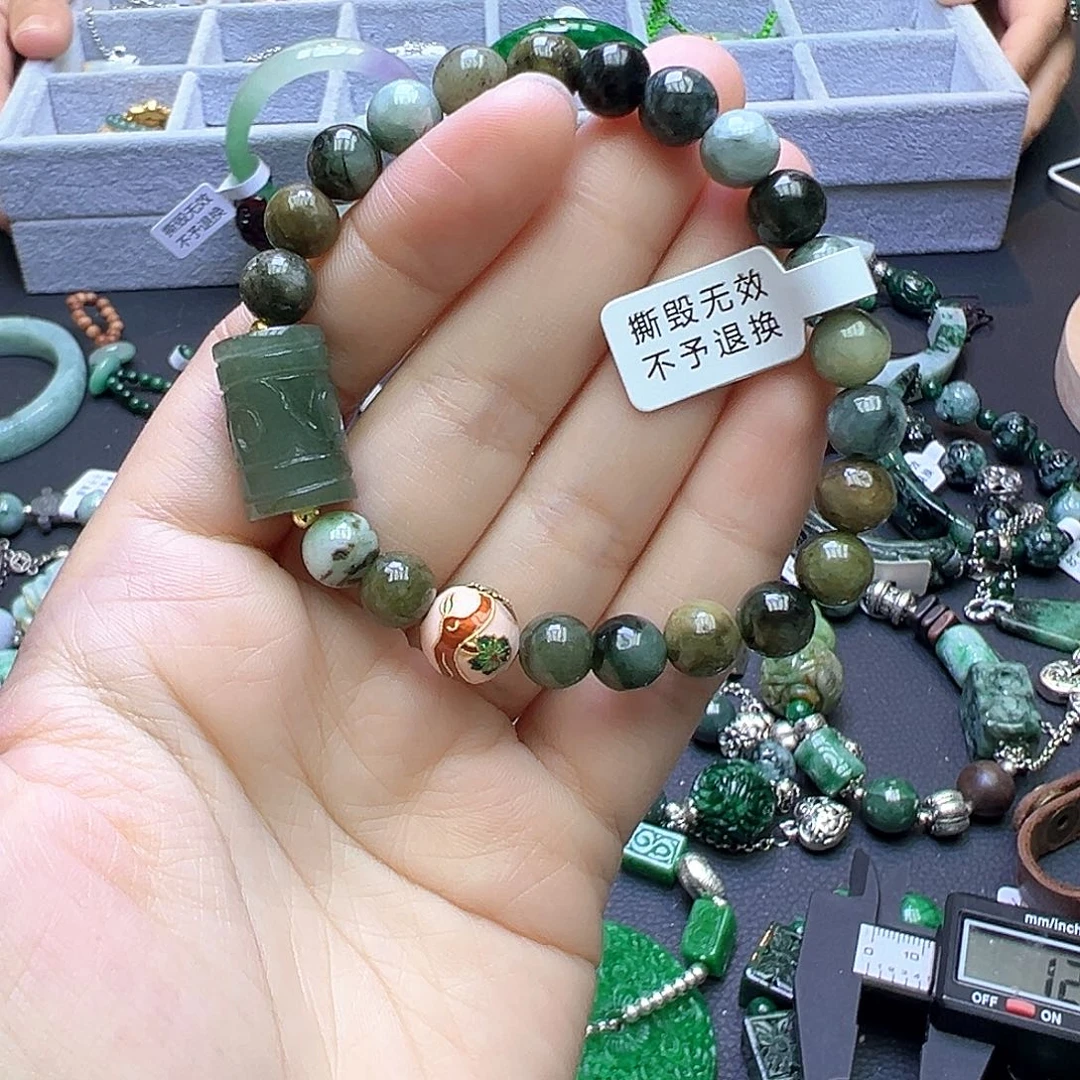 翡翠未镶嵌手链39