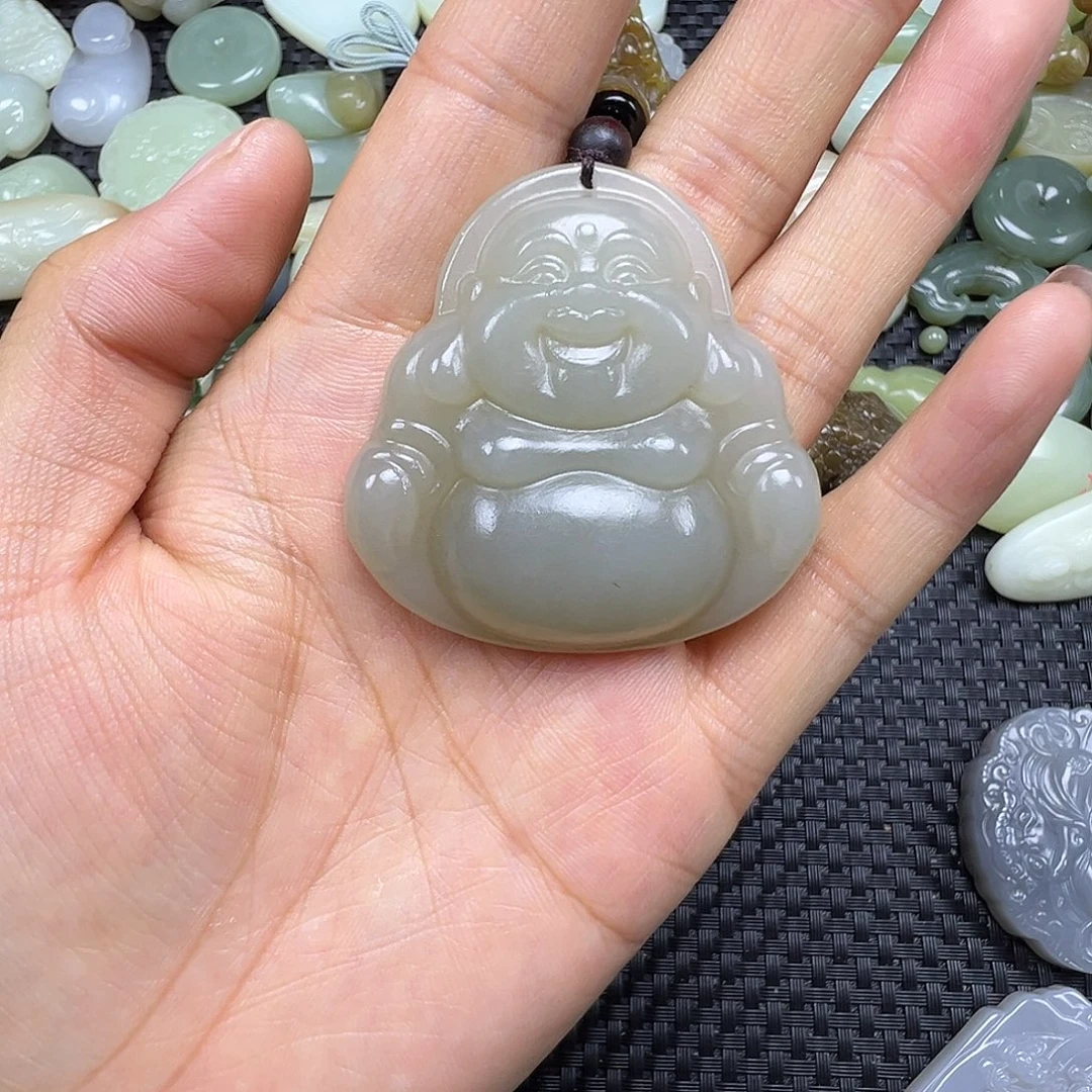 和田玉未镶嵌吊坠(不含链)卡48