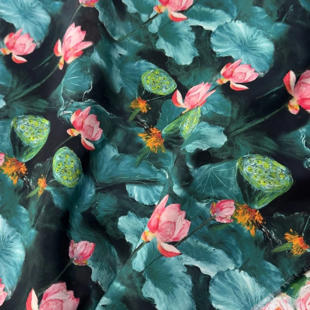 筱*纯棉60支加密贡缎1米价X1.1米宽D