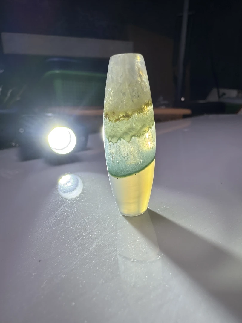 冰豆透双色沙水晶玛瑙缠丝尺寸42.3*14.1