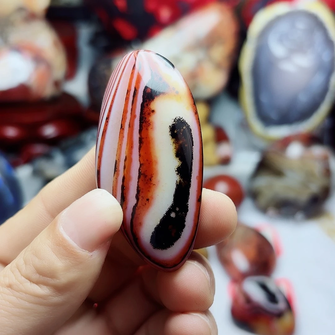 玛瑙/玉髓珠宝奇石银S925镀金镶嵌用****1