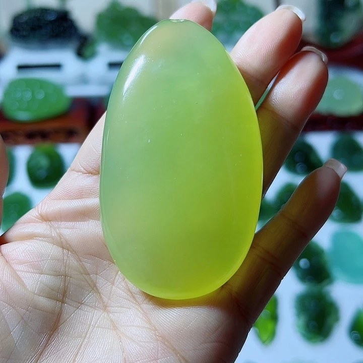 蛇纹石玉合金手把件