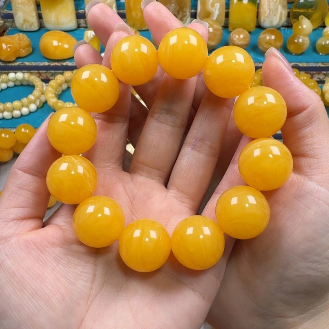 手链琥珀未镶嵌蜜蜡