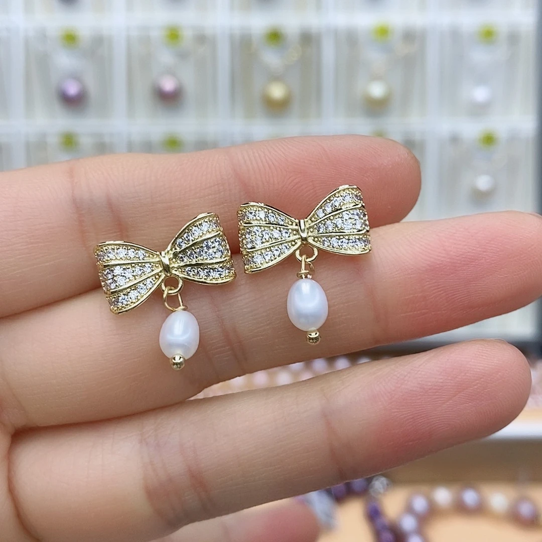 淡水珍珠颈饰银S925镶嵌