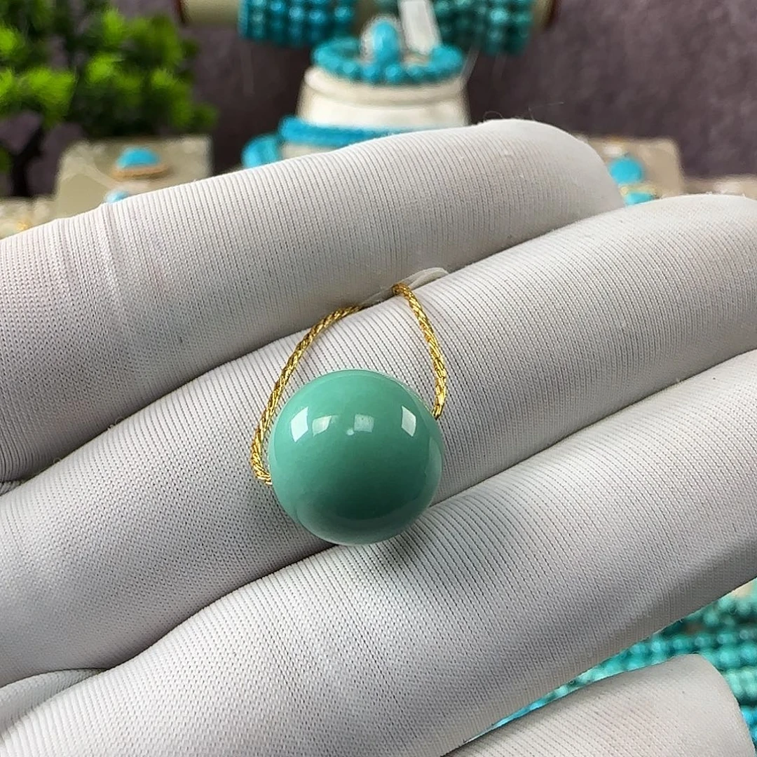 霖***舍绿松石未镶嵌吊坠(不含链)