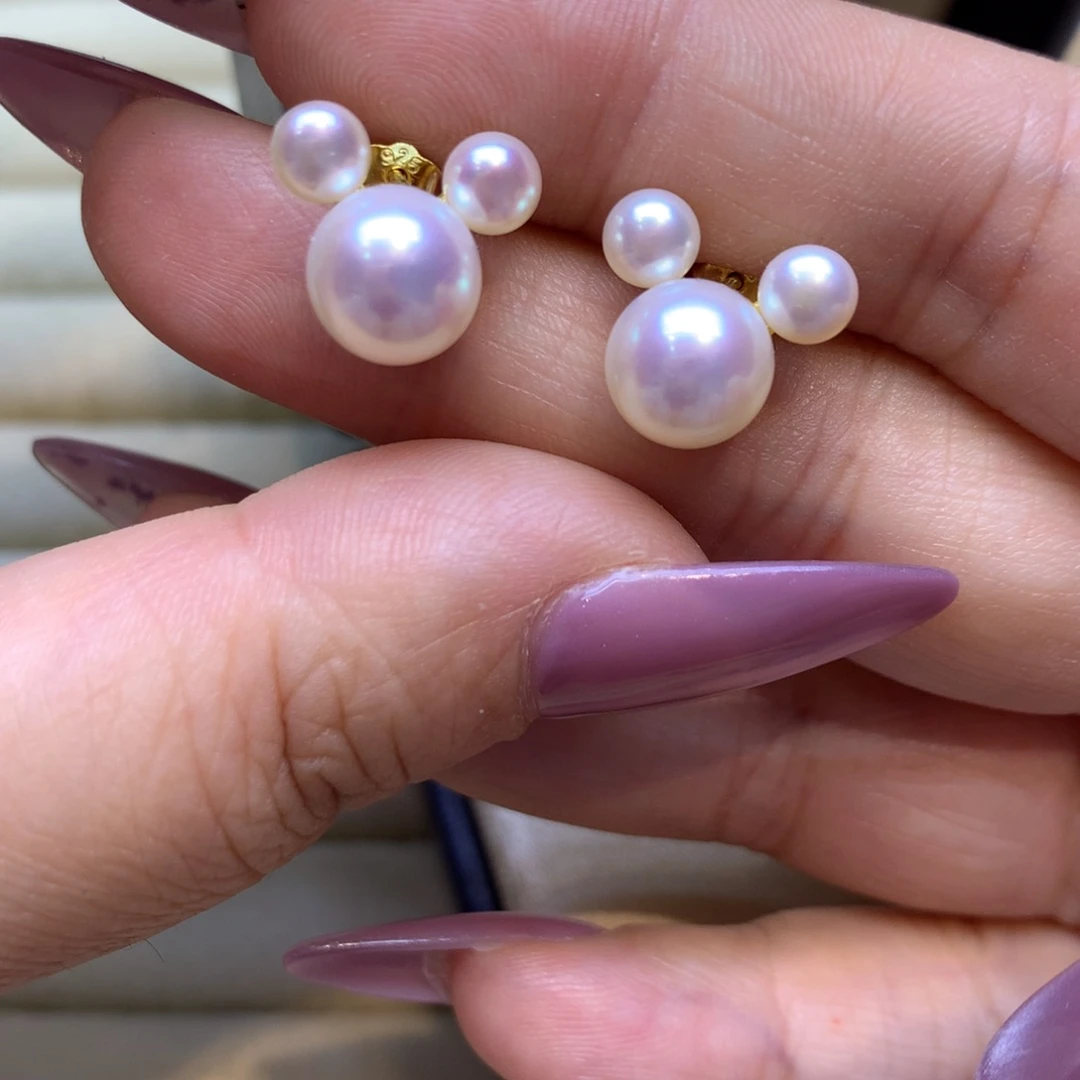 未镶嵌耳饰淡水珍珠