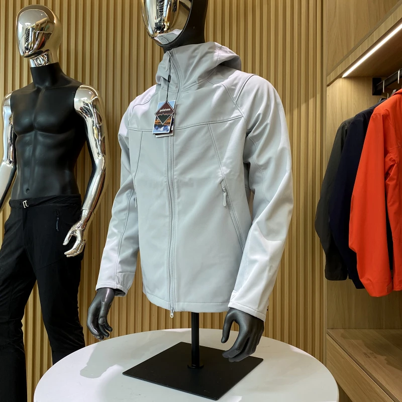 王炸户外神衣！3D立裁茑平替防风雨男女薄绒连帽软壳夹克外套2501