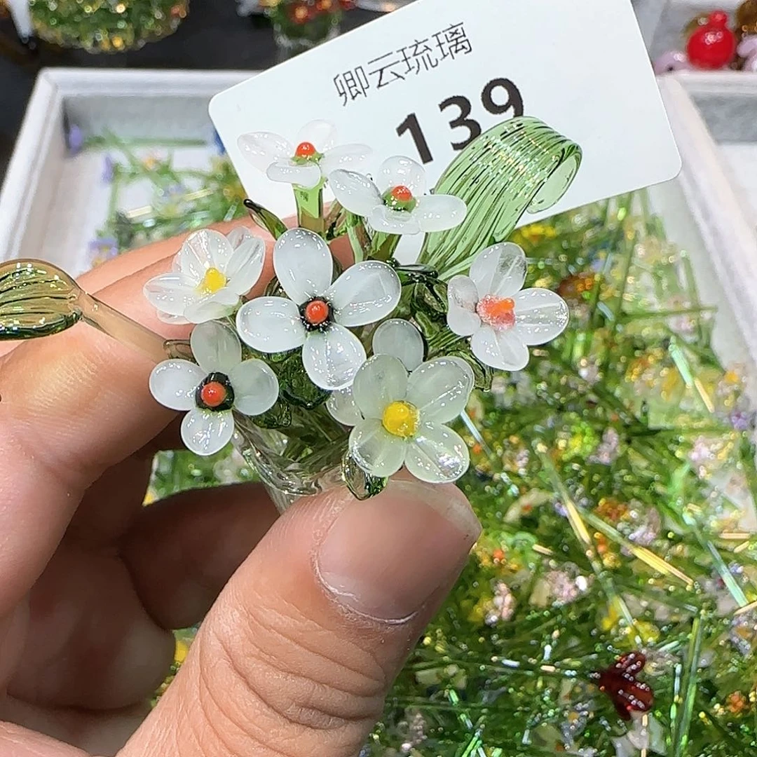 琉璃手工艺品139小花